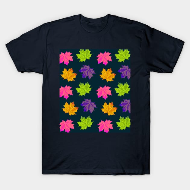 Bright Autumn Leaves T-Shirt by OneThreeSix